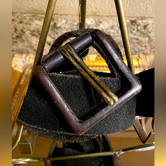 New Rugged John Varvatos Rough Hewn Belt Dark Brown Size L - Picture 2 of 4